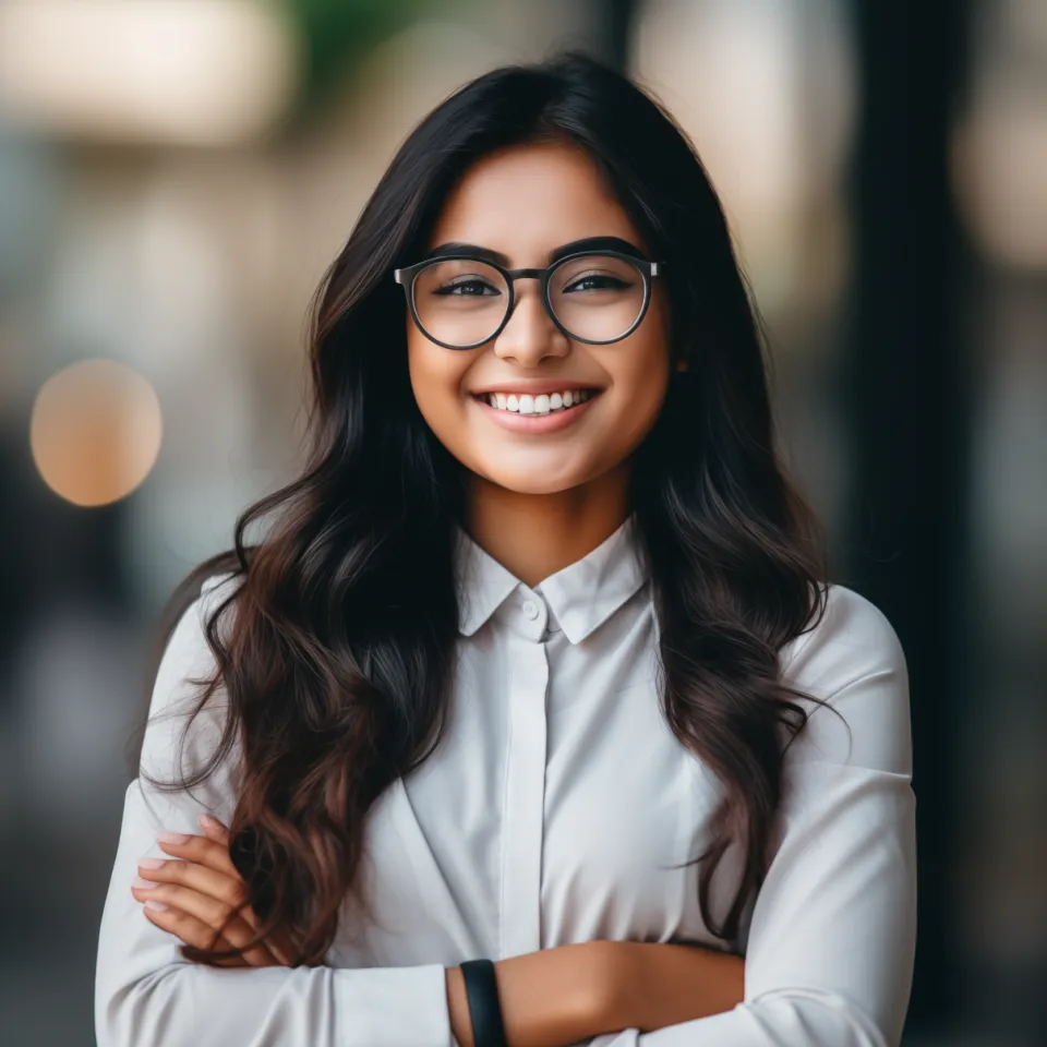 Mulher cliente avaliando relatório